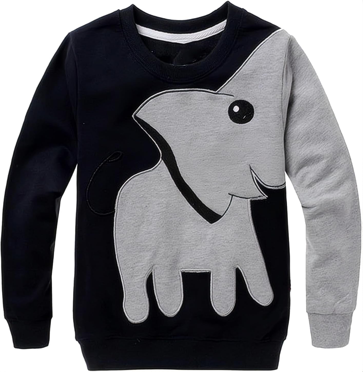 Boys Sweatshirts Elephant Pullover T-Shirts Toddler Cotton Cute Tops Tee Long Sleeve Outdoor Outfit