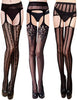 Thigh High Modern Combo, Black, 3 Pairs 3 Styles