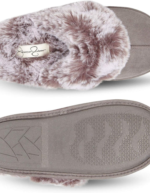 Load image into Gallery viewer, Women'S Comfy Faux Fur House Slipper Scuff Memory Foam Slip on Anti-Skid Sole
