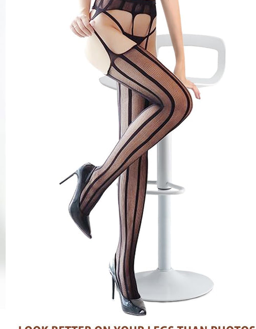 Load image into Gallery viewer, Women Patterned Fishnet Tights Black Fishnets Net Stockings Pantyhose
