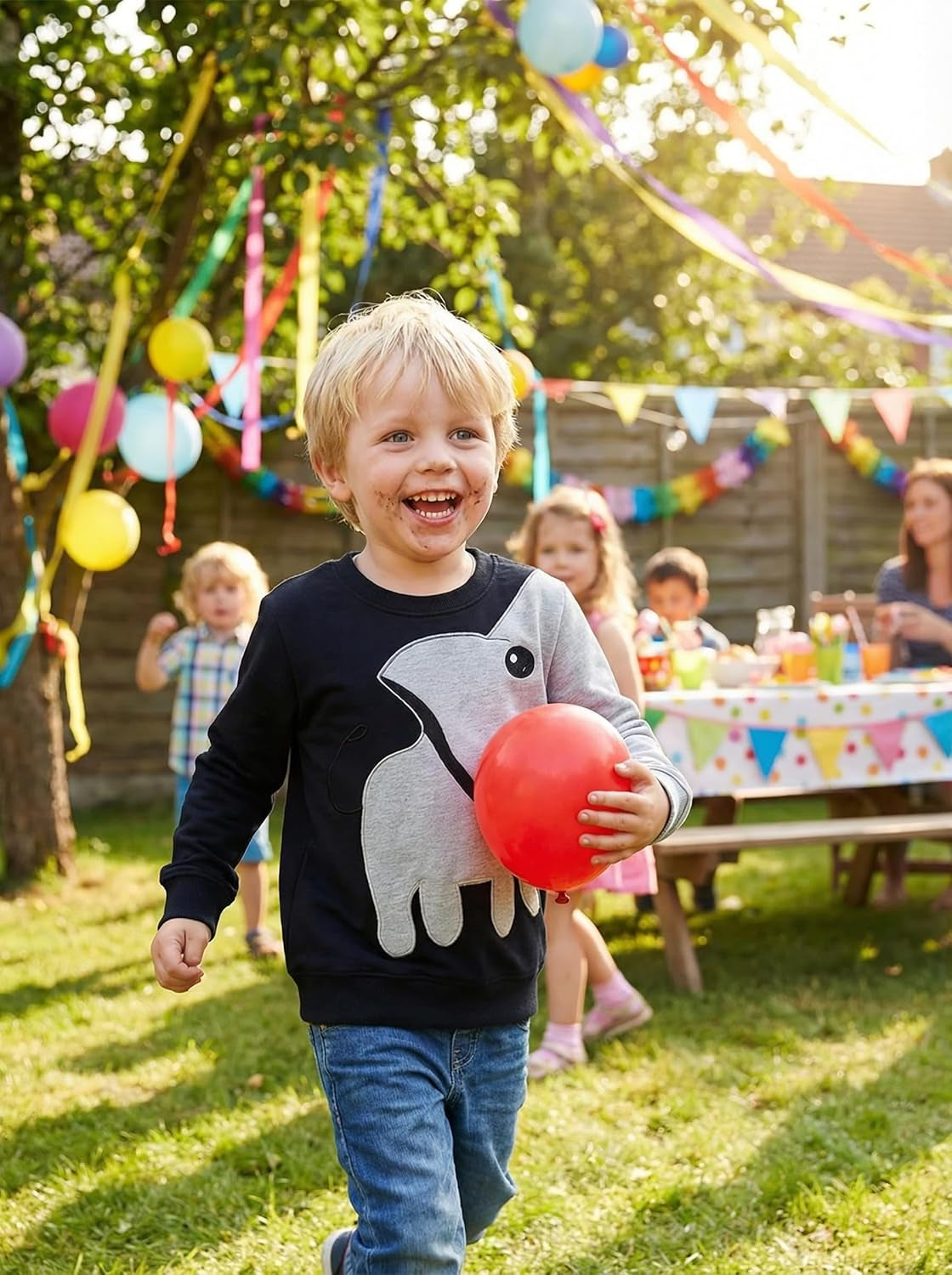 Boys Sweatshirts Elephant Pullover T-Shirts Toddler Cotton Cute Tops Tee Long Sleeve Outdoor Outfit