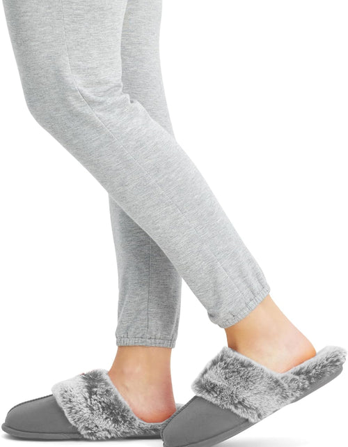 Load image into Gallery viewer, Women'S Comfy Faux Fur House Slipper Scuff Memory Foam Slip on Anti-Skid Sole
